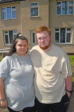 Mark Wilkins and Shannon Lester from Cannock rushed to the aid of a man who had been stabbed near their doorstep