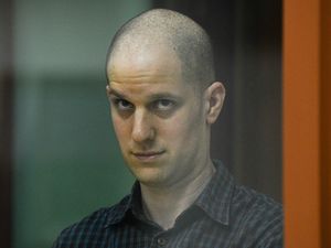 Supporting image for story: US journalist on trial for espionage in Russia, with conviction all but certain