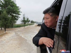 Supporting image for story: Thousands rescued from flooding in North Korea – state media