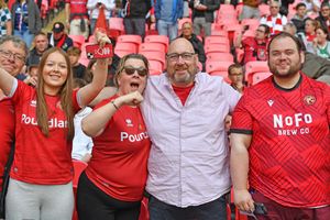 Walsall fans before the game