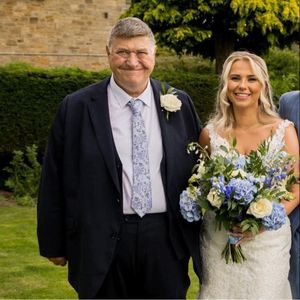 Jess with her dad. Photo c/o Steve Thomas