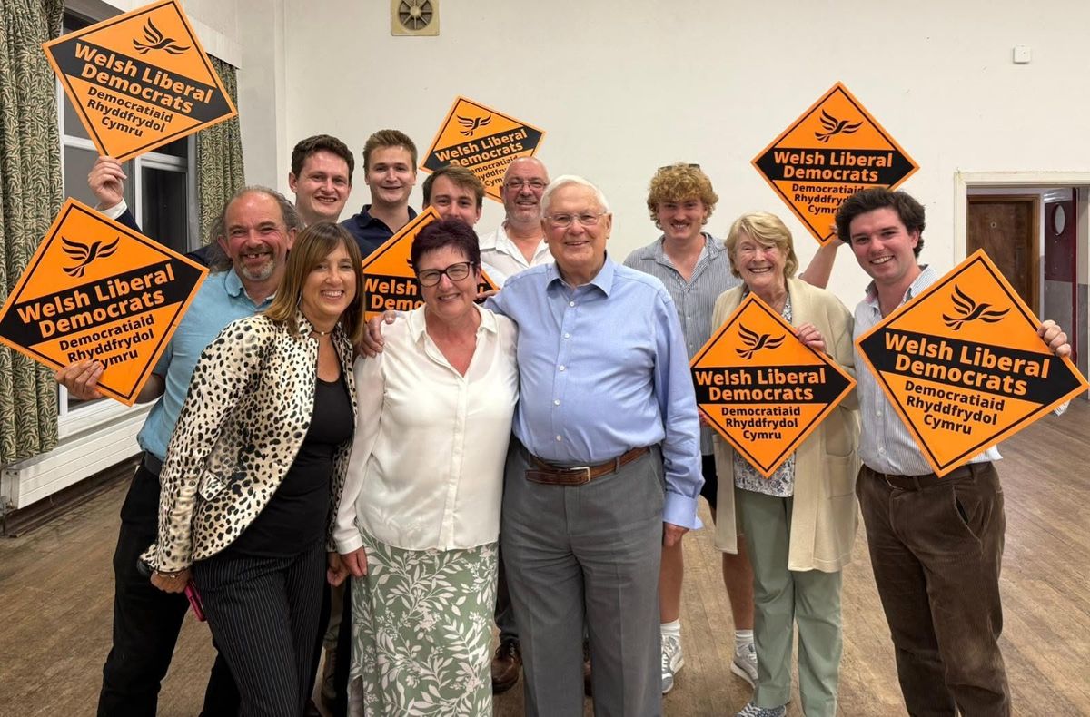 The Welsh Liberal Democrats have secured a narrow victory in a county council by-election in Llanidloes