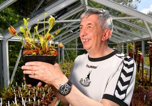 Mike with one of his venus fly traps