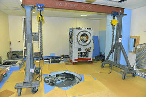 Ready for its final resting position