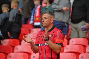 A devastated Walsall fan