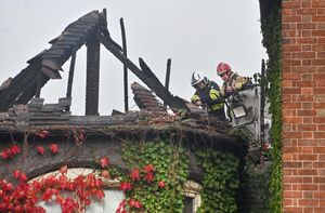 Firefighters remained at The Oxon Priory in Shrewsbury this morning after a major fire