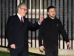 Prime Minister Sir Keir Starmer with Ukrainian President Volodymyr Zelensky as he leaves 10 Downing Street, London, following their bilateral meeting