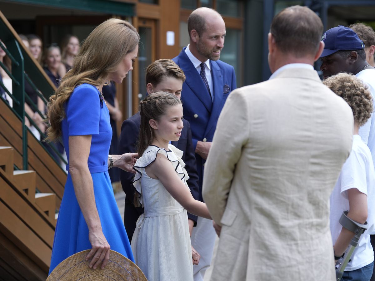 Kate praises &lsquo;brave&rsquo; boy with cancer as royals visit Wimbledon