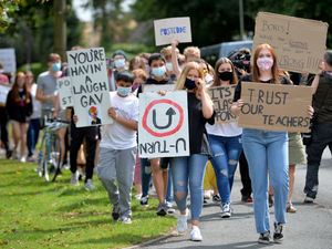 Supporting image for story: Victory after students walk to Gavin Williamson's office to demand U-turn over A-level chaos - with VIDEO and PICTURES