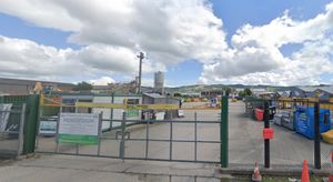 Welshpool Recycling Centre. From Google Streetview