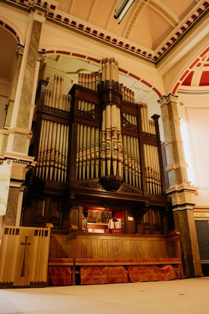The organ at All Saints Church, Wellington