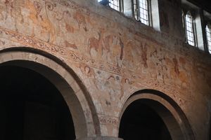 The paintings in the church. Photo: Steve Leath