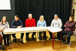 Busy rehearsing a Parish Hall scene