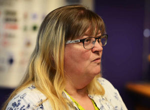 Ruth before the shave, with her long locks