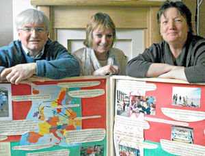Jane Elliott, centre, of Shrewsbury Chernobyl Children's Lifeline