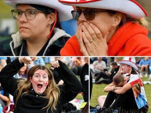 Supporting image for story: 22 emotional photos from Telford Town Park as England's Lionesses won Euro 2025 in dramatic penalty shootout