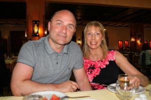 Adam and his wife Clare