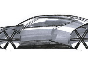 Supporting image for story: Hyundai reveals design sketch of compact Concept Three EV