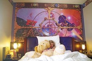 One of the Moon Voyage rooms at Alton Towers Hotel