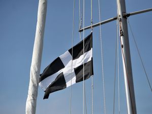 A Saint Piran’s flag