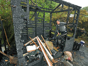 Supporting image for story: Neighbours alert Hednesford arson victim as 'deliberate' blaze rips through shed