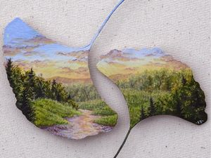 Supporting image for story: These beautiful paintings drawn on found natural objects will make your jaw drop