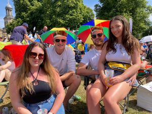 Festival goers at Let's Rock Shrewsbury