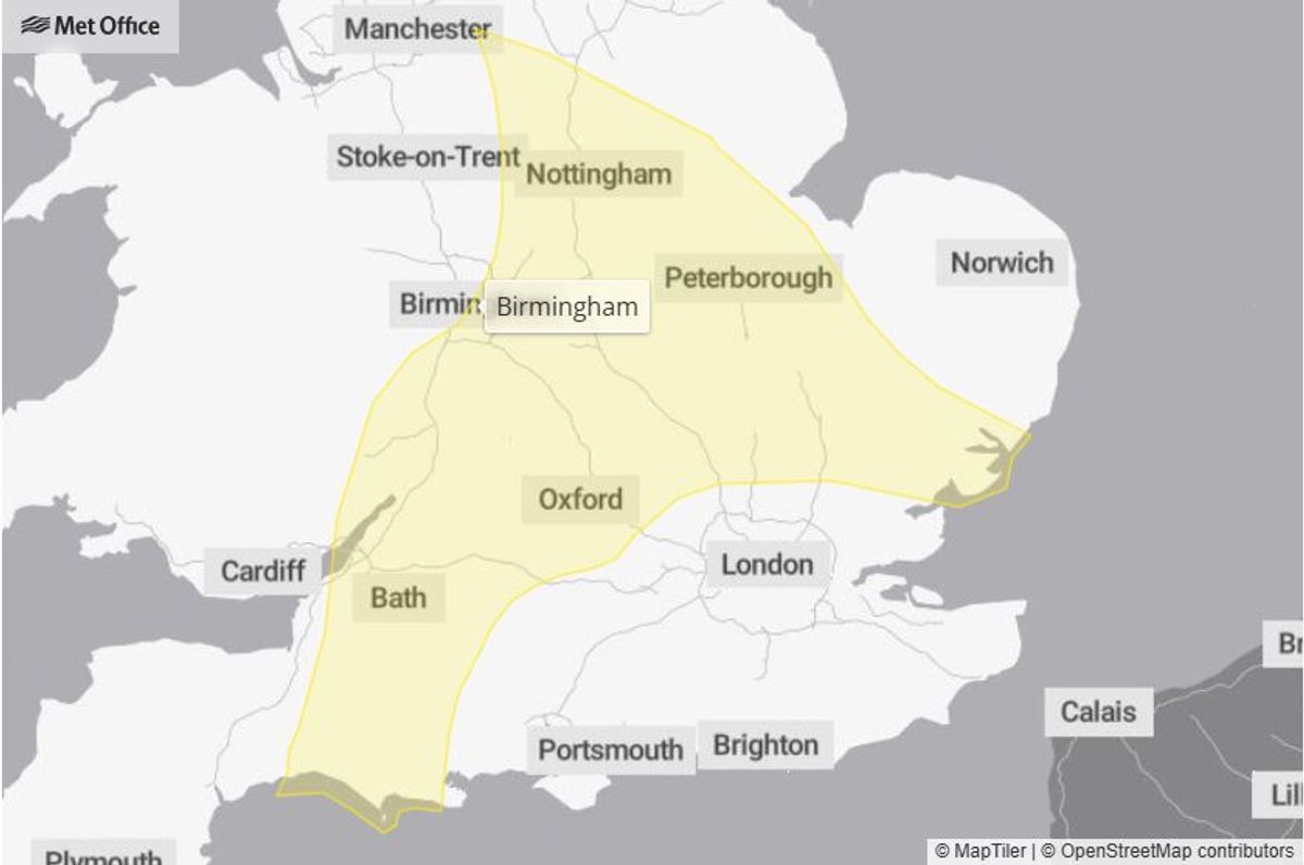 Live updates - Disruption expected on West Midlands roads as yellow weather warning for snow covers region Live updates - Disruption expected on West Midlands roads as yellow weather warning for snow covers region