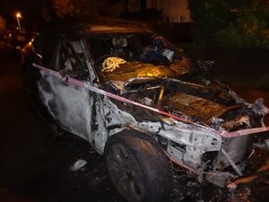 Supporting image for story: Car bursts into flames in Bridgnorth street - with video