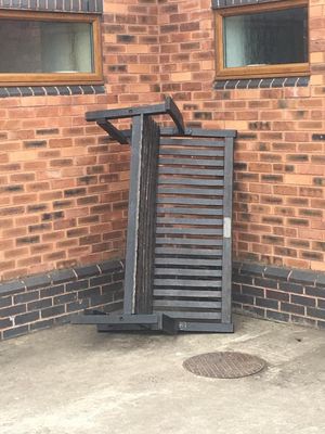 Benches were used to gain access to the roof