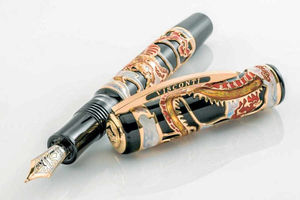 The elaborately decorated Dragon pen crafted by Italian firm Visconti