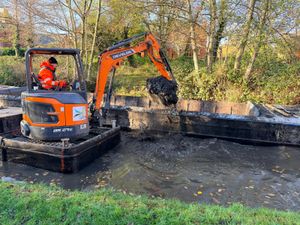 Supporting image for story: Charity begins dredging along canal