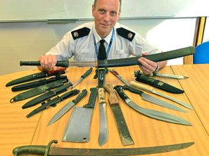 Supporting image for story: 260 knives surrendered during Shropshire police amnesty - with video