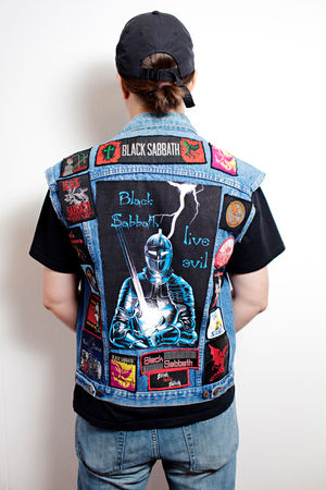 A Black Sabbath jacket. Photo by: Katja Ogrin