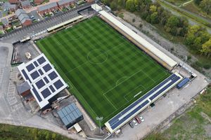 An aerial view of Keys Park. Picture: Hednesford Town