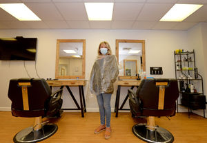 Owner Tina Wild at Basement Barbers, Lichfield Street, Wolverhampton 