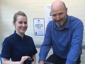 Supporting image for story: Doctors in the saddle for Newport X-ray appeal