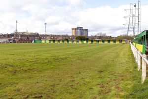 The football pitch is ready for Step 7 of the National League System. Credit: Tom Giles & Co
