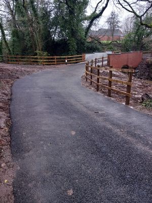 Work included adding a new concrete saddle and parapets and added protections to foundations
