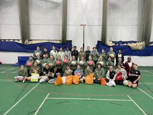 Little Sutton Netball Club helped provide donations 