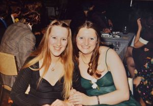 Gillian and Sandra on a works outing