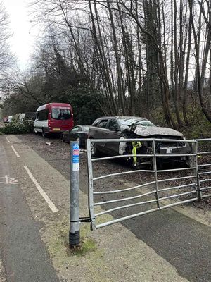 Vehicles that were abandoned at the site. Picture: Telford & Wrekin Council.