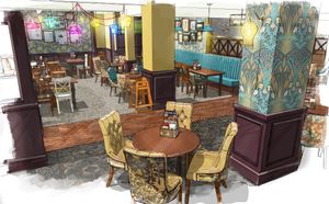 Sketch of the new look family lounge