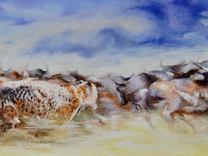 Supporting image for story: Shrewsbury oil painter features in wildlife art contest