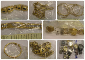 Some of the stolen gold that Johnson tried to get rid of