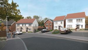 A computer-generated image of how the scheme to redevelop the former Coseley Baths site will look