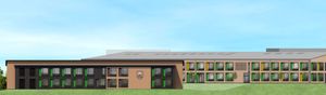 An artist's impression of the proposed 14-classroom expansion at The Telford Langley School 