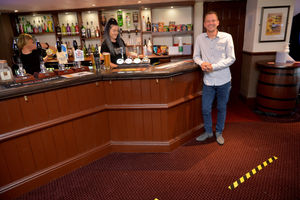 Manager James Hopkins at The Wild Pig in Shrewsbury