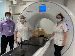 Supporting image for story: Hospital welcomes installation of new 'state of the art' CT scanner