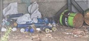 Evidence of drugs and Nitrous Oxide was found in disused Wolverhampton garages